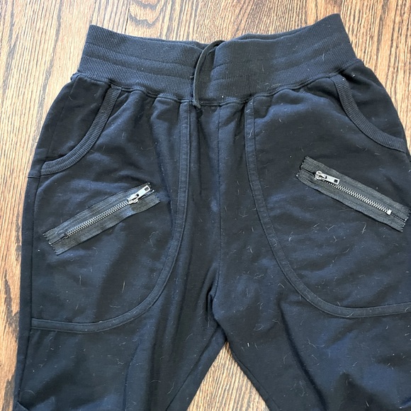 URBAN COOL BLACK DANCE/ATHLETIC PANTS WITH ZIPPERS - Picture 2 of 8